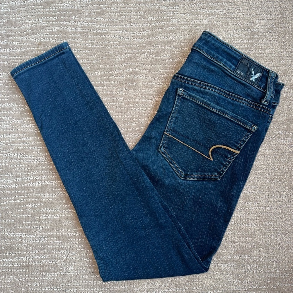 AE Ne(x)t Level Low-Rise Skinny Super Stretch Jegging Size 6 Regular - Picture 11 of 11